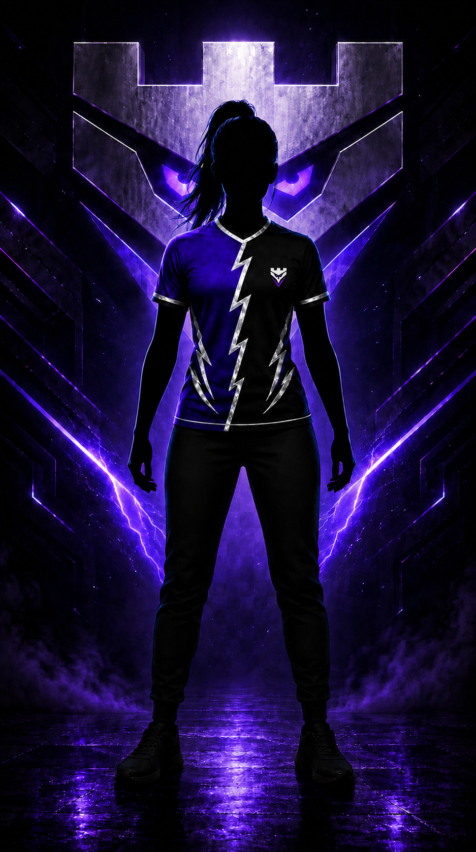 Rookvyn female player silhouette in the team kit